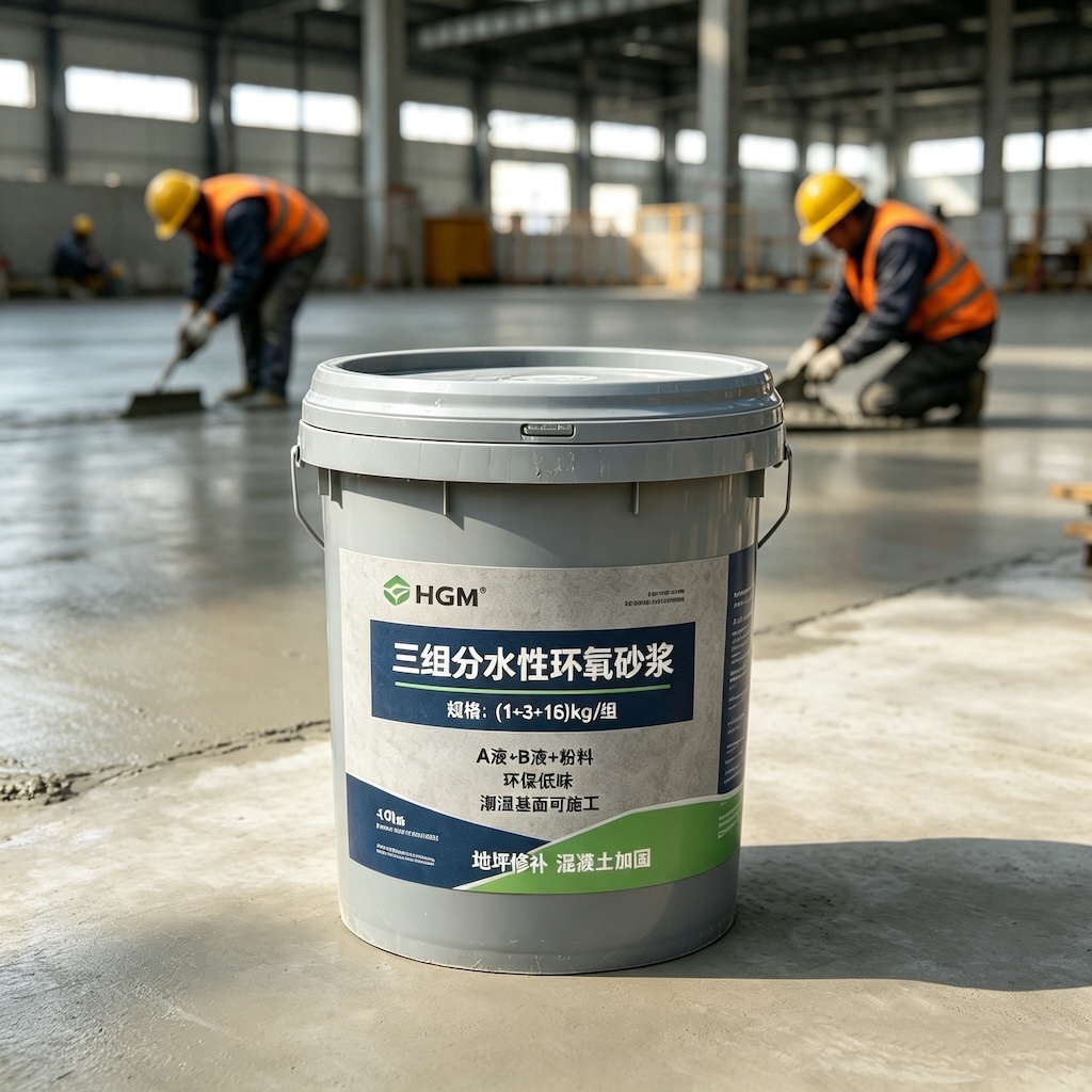 友好三组份水性环氧砂浆